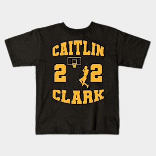 Caitlin Clark 22 Kids T-Shirt